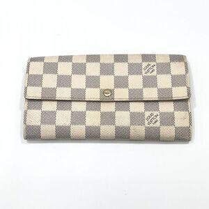 Louis Vuitton Damier Azur Portefeuille Sarah Bi-fold Long Wallet